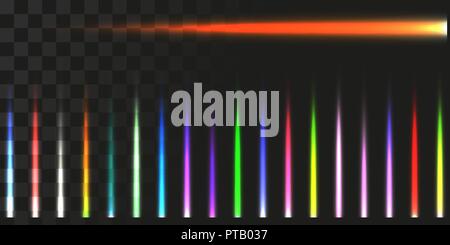 Lineare Energie strahlen. Vector Illustration von Lasern Stock Vektor