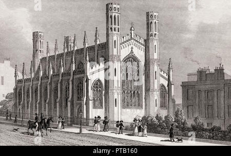 Die St. Paul's Kapelle, York, Edinburgh, Schottland, 19. Jahrhundert, von modernen Athen von Th. H. Hirte Stockfoto