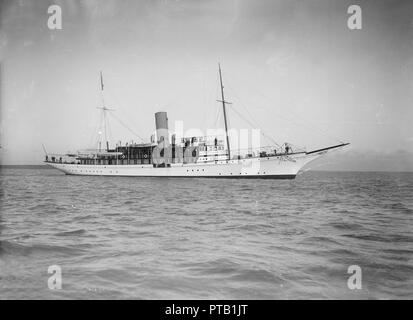 Die Steam Yacht "arynthea', 1911. Schöpfer: Kirk & Söhne von Cowes. Stockfoto