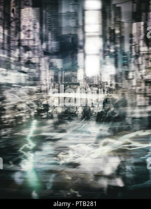 New York Times Square abstrakte Komposition Stockfoto