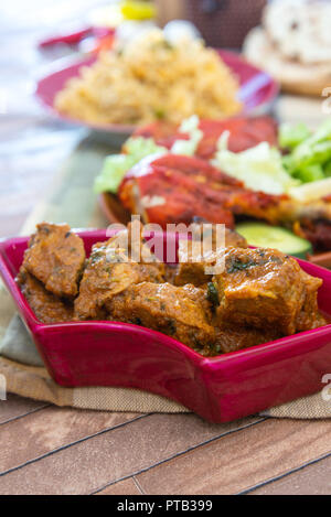 Spezialitäten Mixed Grill indische Flavory Stockfoto