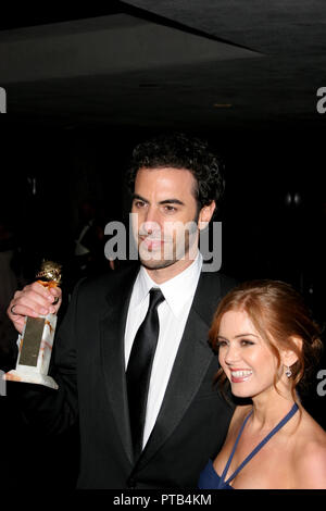 Sacha Baron Cohen und Isla Fisher 01/15/07 "größter Traum Werke 64th Golden Globe nach Party' @ der ehemaligen Robinsons kann, Beverly Hills Foto von Izumi Hasegawa/HNW/PictureLux Datei Referenz # 33680 650 HNW Stockfoto