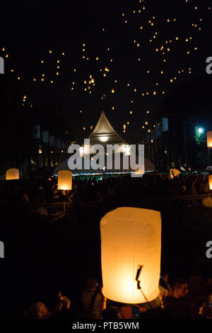 Windlicht Festival in Chiang Mai, Thailand Stockfoto