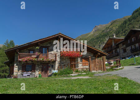 Planaval, val Aosta, Italien Stockfoto