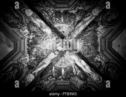 Dramatische renaissance Kirche Decke Stockfoto