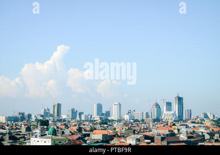 Blick auf die Skyline der Stadt Surabaya, Surabaya, Indonesien Stockfoto