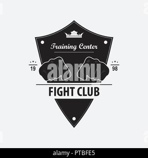 Logo Fight Club Stock Vektor