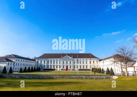 Bellevue Palace (Schloss Bellevue) in Berlin, die offizielle Residenz des Präsidenten von Deutschland Stockfoto
