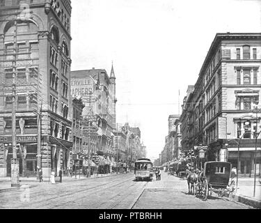 Broadway, nördlich von Chestnut Street, St. Louis, Missouri, USA, c1900. Schöpfer: Unbekannt. Stockfoto