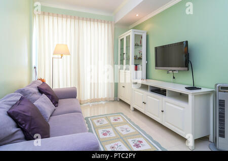 Luxuriöses Interieur Wohnzimmer Stockfoto