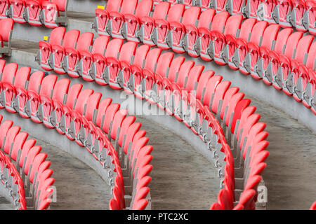 Die Tribünen im Stadion San Siro - offizielle Arena des FC Mailand und FC Inter Stockfoto