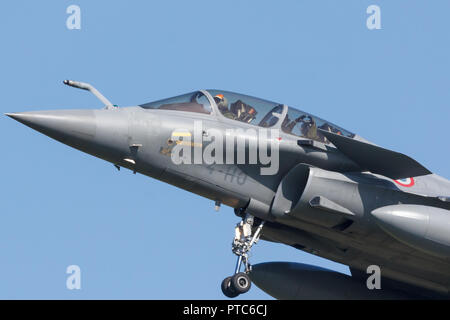 Leeuwarden, Niederlande 18. April 2018: Die französische Dassault Rafale während der Frisian Flag Übung Stockfoto