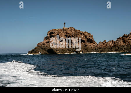 Corse, La Réserve de Scandola, patrimoine Mondial de Unesco, Parc naturel régional de Corse Stockfoto