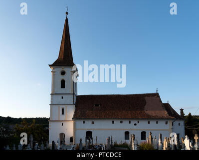 SIBIEL, Siebenbürgen/Rumänien - 16. SEPTEMBER: Außenansicht der Kirche der Heiligen Dreifaltigkeit in Sibiel Siebenbürgen Rumänien am 16. September 2018 Stockfoto