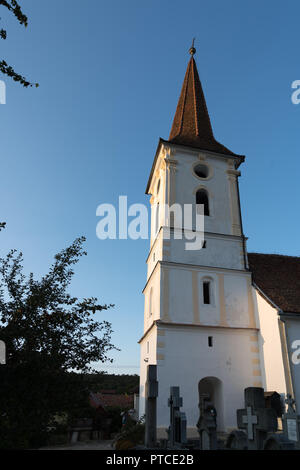 SIBIEL, Siebenbürgen/Rumänien - 16. SEPTEMBER: Außenansicht der Kirche der Heiligen Dreifaltigkeit in Sibiel Siebenbürgen Rumänien am 16. September 2018 Stockfoto