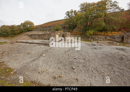 Reste der einst blühenden führen, Bergbau, Gunnerside Gill, Swaledale, Yorkshire Dales, UK. Sir Francis Dressing Stock. Stockfoto