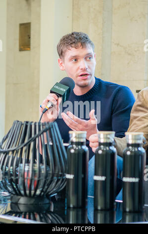 2018 Toronto Film Festival 'Haus des Hosts Aurora' ein Interview mit den Schauspielern von Outlaw King' Mit: Billy Howle Wo: Toronto, Kanada, wenn: 7. Sep. 2018 Credit: Lu Chau/WENN.com Stockfoto