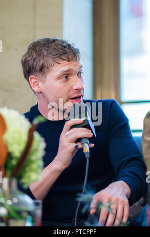 2018 Toronto Film Festival 'Haus des Hosts Aurora' ein Interview mit den Schauspielern von Outlaw King' Mit: Billy Howle Wo: Toronto, Kanada, wenn: 7. Sep. 2018 Credit: Lu Chau/WENN.com Stockfoto