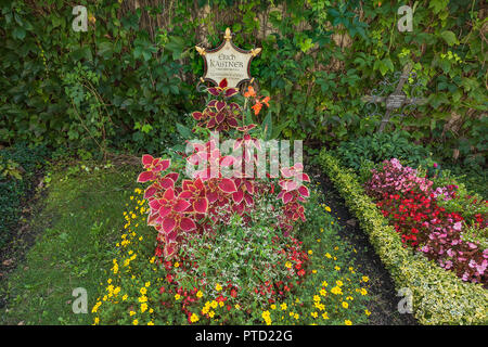 Grab von Erich Kästner, 1899-1974, Schriftsteller, Friedhof der katholischen Filialkirche St. Georg, Bogenhausen, München, Oberbayern Stockfoto