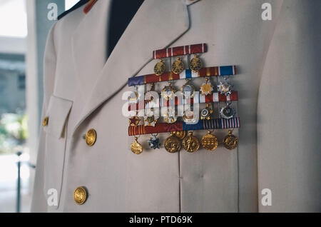 Uniformen der Josip Broz Tito, Museum von Jugoslawien, Belgrad, Serbien, Balkan, September 2018 Stockfoto