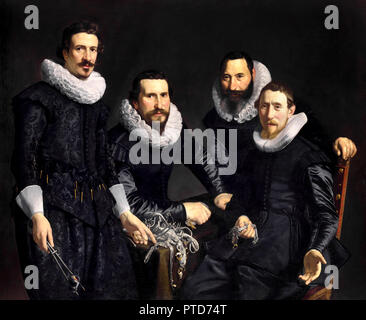 Thomas De Keyser, Syndics des Amsterdamer Goldschmiede Gilde 1627 Öl auf Holz, Toledo Museum of Art, Ohio, USA. Stockfoto