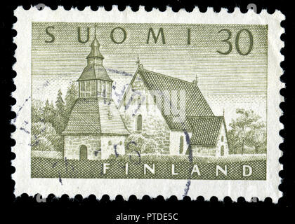 Poststempel Stempel aus Finnland im Lammi - Kirche Serie 1956 ausgestellt Stockfoto