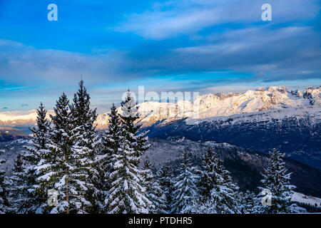 Brenta Dolomiten Monte Bondone gesehen Stockfoto