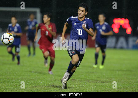 Kuala Lumpur, Malaysia. 20 Sep, 2018. Jun Nishikawa (JPN) Fußball: AFC U-16 Meisterschaft 2018 Gruppe eine Übereinstimmung zwischen Japan 5-2 Thailand an UM Arena in Kuala Lumpur, Malaysia. Quelle: LBA/Alamy leben Nachrichten Stockfoto