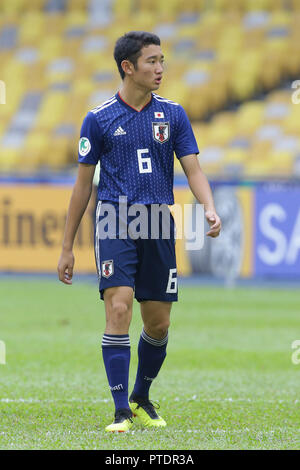 Kuala Lumpur, Malaysia. 30 Sep, 2018. Asahi Yokokawa (JPN) Fußball: AFC U-16-WM 2018 Viertelfinale zwischen Japan 2-1 Oman in Bukit Jalil Nationalstadion in Kuala Lumpur, Malaysia. Quelle: LBA/Alamy leben Nachrichten Stockfoto