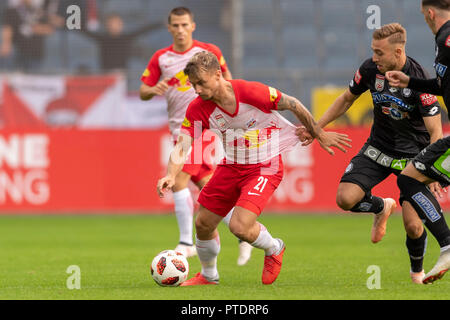 Fredrik Gulbrandsen (Red Bull Salzburg) Sandi Lovric (Sturm Graz) während der Österreichischen "Tipico Bundesliga" Match zwischen Sturm Graz 1-2 Red Bull Salzburg bei Merkur Arena am 07. Oktober 2018 in Graz, Österreich. (Foto von Maurizio Borsari/LBA) Stockfoto