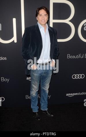 Los Angeles, CA, USA. 8. Oktober, 2018. Vincent Spano in der Ankunftshalle für schöne junge Premiere, Samuel Goldwyn Theater, Los Angeles, CA Oktober 8, 2018. Credit: Priscilla Grant/Everett Collection/Alamy leben Nachrichten Stockfoto