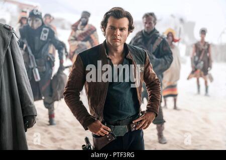 Original Film Titel: SOLO: EIN STAR WARS GESCHICHTE. Englischer Titel: SOLO: EIN STAR WARS GESCHICHTE. Jahr: 2018. Regie: Ron Howard. Stars: ALDEN EHRENREICH. Credit: Lucasfilm/Walt Disney Productions/Album Stockfoto