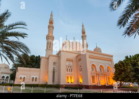 Jumeirah Moschee in der Jumeirah 1 Viertel von Dubai, VAE Stockfoto