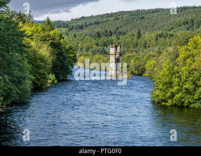 River Oich, Fort Augustus, Highlands, Schottland Stockfoto