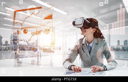 Konzeptionelle Bild der Virtual Reality Technologie