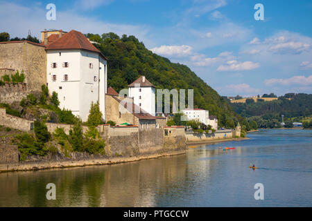 Donau, Passau, Bayern, Deutschland Stockfoto