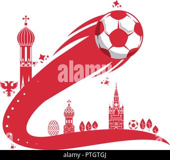 Russland Soccer Cup Stock Vektor