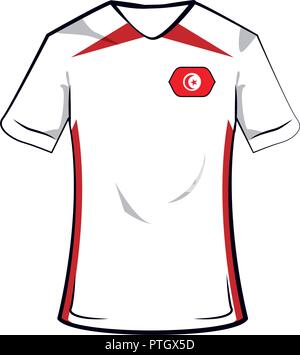 Türkei Fußball T-Shirt Stock Vektor