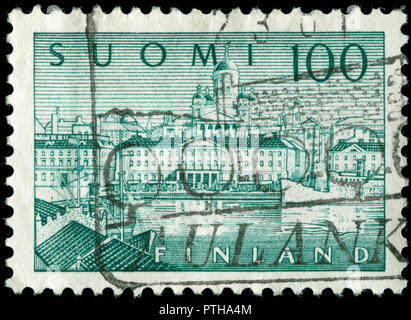Poststempel Stempel aus Finnland in Helsinki - Hafen Serie 1958 ausgestellt Stockfoto