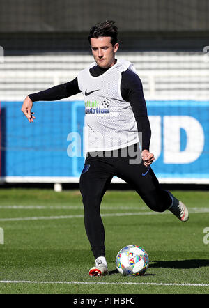 England's Ben Chilwell während des Trainings im St George's Park, Burton. Stockfoto