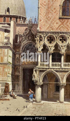 Brandeis Antonietta - Porta della Carta Dogenpalast Venedig 2 Stockfoto