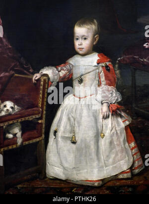 Infanta Philipp Prosper (1657-1661) Diego Velázquez (1599 - 1660) 17., Jahrhundert, Spanien, Spanisch, Stockfoto