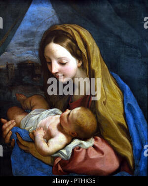 Maria und Kind 1660 Carlo Maratta (1625 - 1713) Italien Italienisch Stockfoto