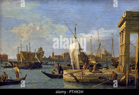 Die Dogana in Venedig 1724-1730 Canaletto, 1697 - 1768, Giovanni Antonio Canal, Italien, Italienisch, Stockfoto