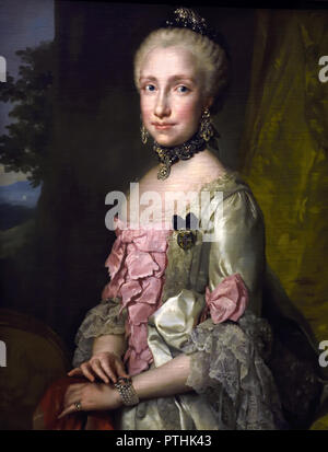 Infantin Maria Luisa (Maria Ludovika) von Spanien (1745-1792), Kaiserin des Heiligen Römischen Reiches, 1770. Von MENGS, Anton Raphael (1728-1779) Deutsch, Deutschland. Stockfoto