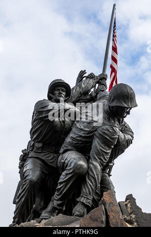 Marine Corps Memorial, in der Nähe der Arlington Friedhof, Washington DC, USA. Stockfoto