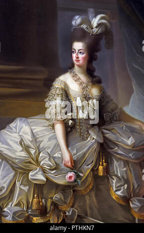 Erzherzogin Marie Antoinette, Königin von Frankreich (1755-1793) Ehefrau von König Louis XVI 1778 Marie Louise Élisabeth Vigée Le Brun 1755 - 1842 Paris Französisch Frankreich Stockfoto