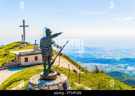 Italien Venetien Monte Grappa - Monte Palon Stockfoto