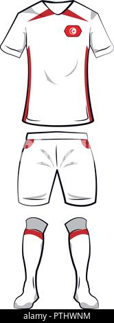 Türkei Fußball T-Shirt Stock Vektor