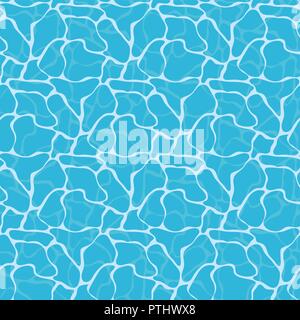 Wasseroberfläche nahtlose Textur muster Tapete design Stock Vektor